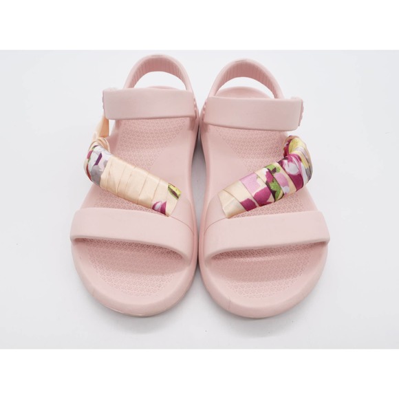 Essentials by Muk Luks Sandals Womens 7-8 Pink Slingback Hook & Loop Sporty - Picture 8 of 11